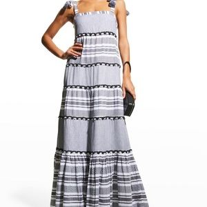 Quartz striped maxi dress
